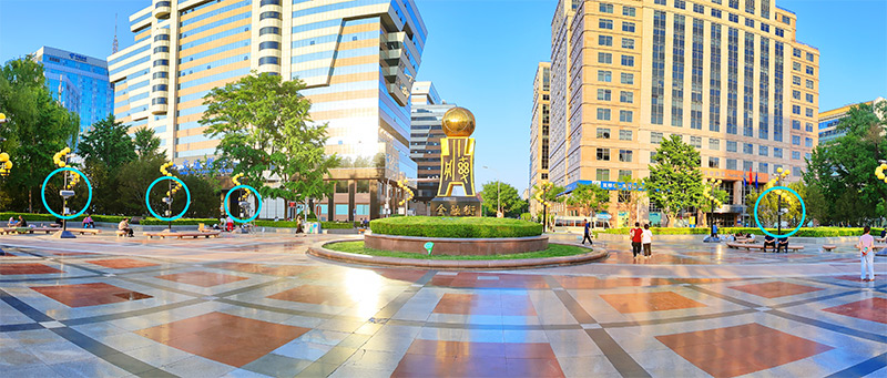 北京金融街廣場的智慧廣場舞系統