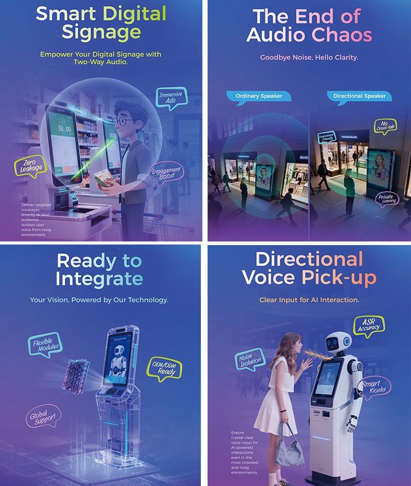 清聽聲學重磅展示“定向發聲+定向拾音”雙模組協同方案