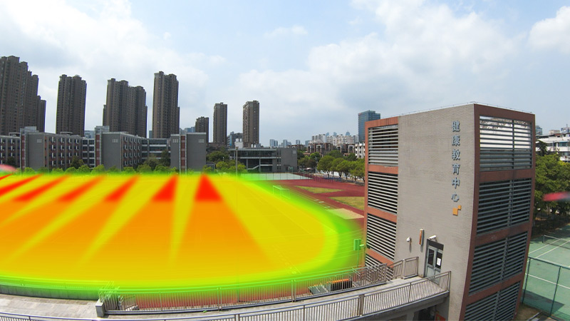 清聽聲學安靜操場系統(tǒng)，定向發(fā)聲不擾民