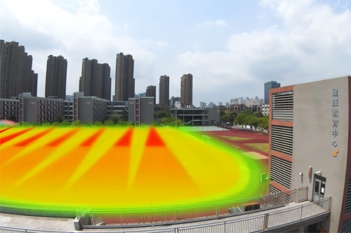 學(xué)校操場聲音定向傳播,不擾民