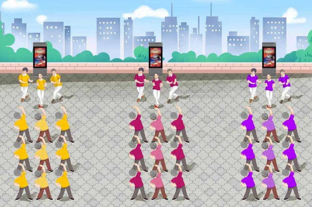 智慧舞場系統(tǒng)分區(qū)域、互不干擾圖